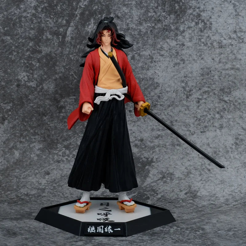 Anime Demon Slayer Doll Tsugikuni Yoriichi Kokushibo Daki Giyuutarou Hashibira Inosuke Uzui Tengen PVC Action Figures Toys Gifts