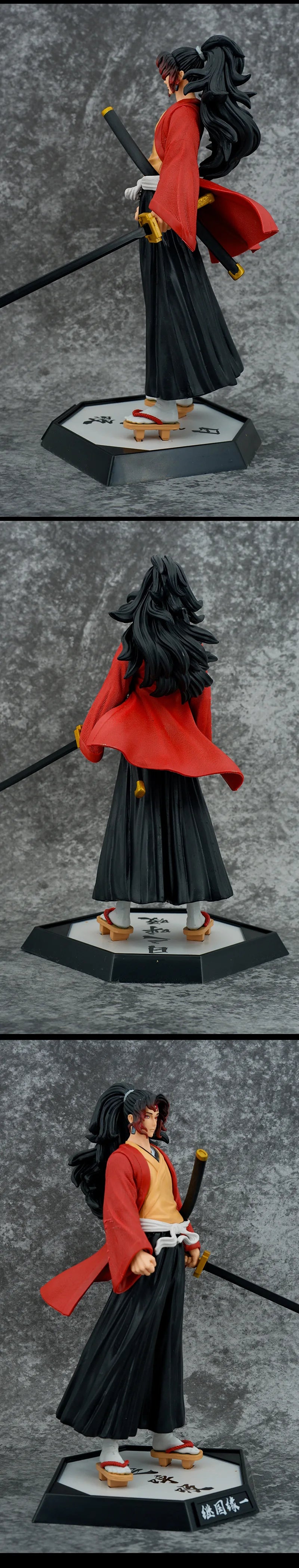 Anime Demon Slayer Doll Tsugikuni Yoriichi Kokushibo Daki Giyuutarou Hashibira Inosuke Uzui Tengen PVC Action Figures Toys Gifts
