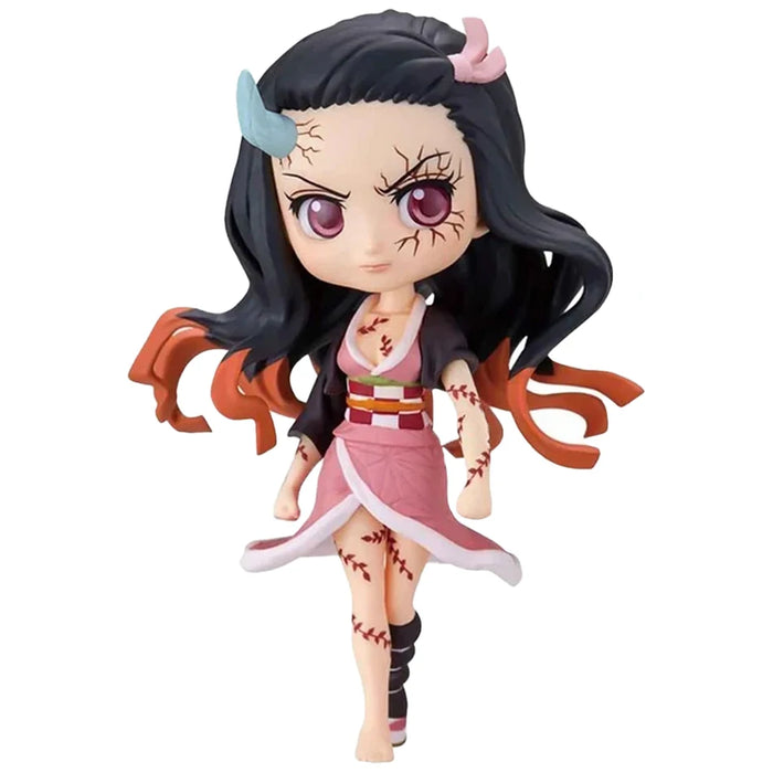 15cm Anime Demon Slayer Figure Doll Toy Nezuko Tanjirou Zenitsu Inosuke Kyoujurou Shinobu Giyuu Qposket Model Toy Kids Xmas Gift