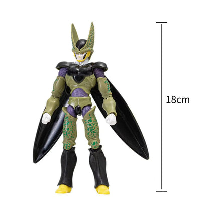 12-18CM Anime Dragon Ball Z Super Saiyan Son Goku Broly Vegeta Anime Action Figure Model Gifts Collectible Figurines for Kids