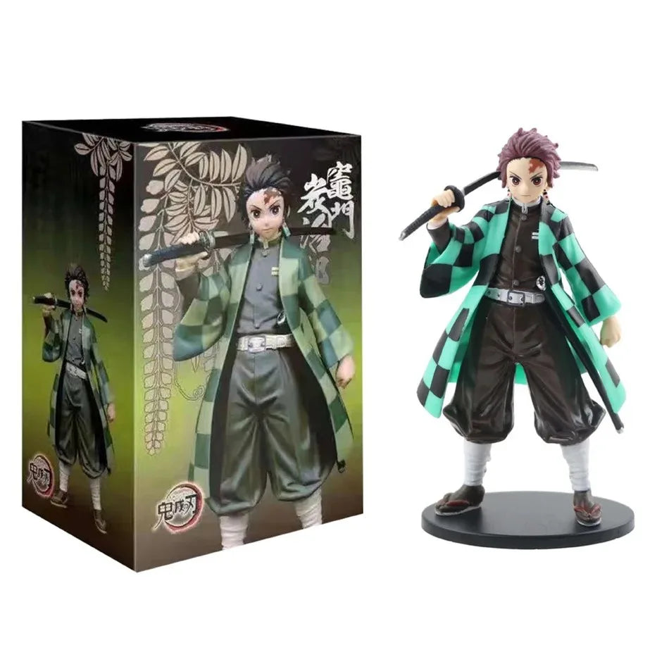 Anime Demon Slayer Kimetsu no Yaiba Kamado Tanjirou  Agatsuma Zenitsu Nezuko Warrior PVC Figure Action Model Toys In stock Hot