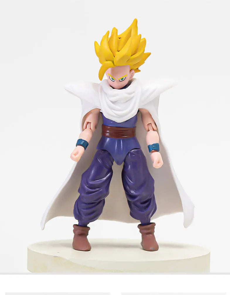 12-18CM Anime Dragon Ball Z Super Saiyan Son Goku Broly Vegeta Anime Action Figure Model Gifts Collectible Figurines for Kids