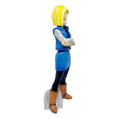 New 24CM Anime Dragon Ball Z Android 17 18 Figure Android 18 PVC Action Figures Collection Model Toys for Children Christmas