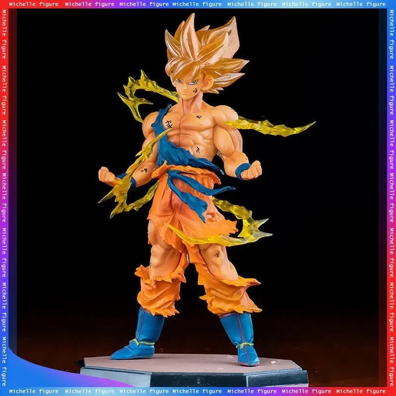 Hot Dragon Ball  Son Goku Super Saiyan Anime Figure 16cm Goku DBZ Action Figure Model Gifts Collectible Figurines for Kids