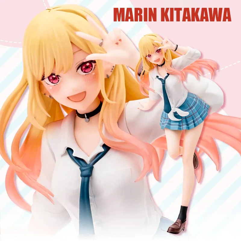 My Dress Up Darling MARIN KITAKAWA Uniform Anime Figure Toys 18cm PVC Model Collector Birthday Gift
