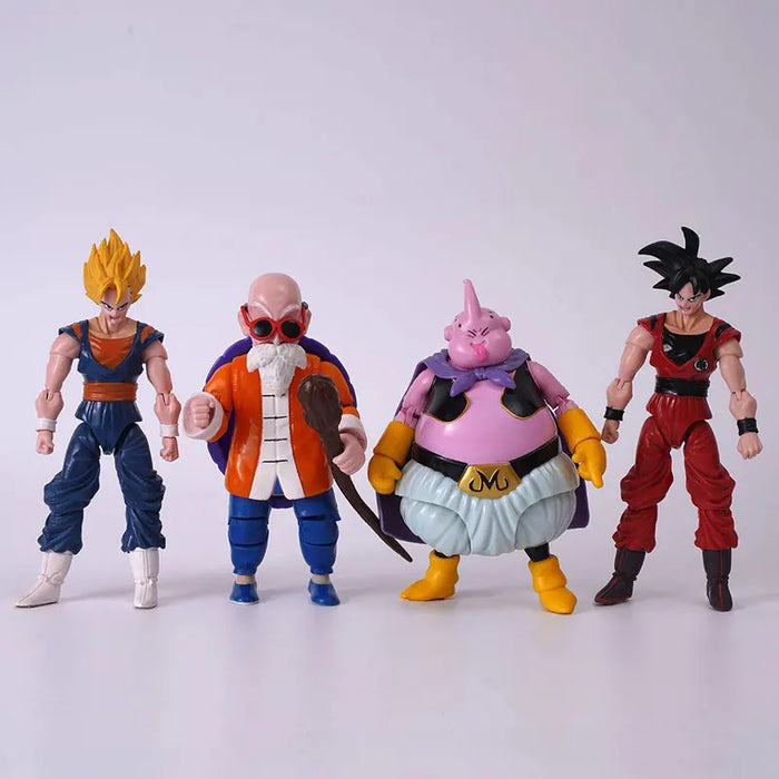 12-18CM Anime Dragon Ball Z Super Saiyan Son Goku Broly Vegeta Anime Action Figure Model Gifts Collectible Figurines for Kids