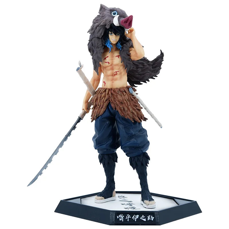 Anime Demon Slayer Doll Tsugikuni Yoriichi Kokushibo Daki Giyuutarou Hashibira Inosuke Uzui Tengen PVC Action Figures Toys Gifts