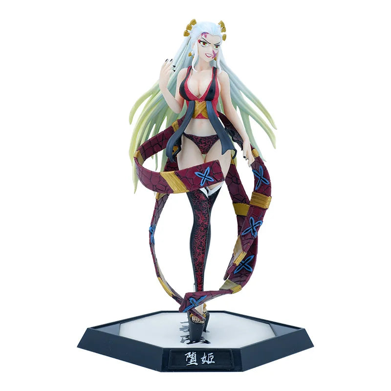Anime Demon Slayer Doll Tsugikuni Yoriichi Kokushibo Daki Giyuutarou Hashibira Inosuke Uzui Tengen PVC Action Figures Toys Gifts
