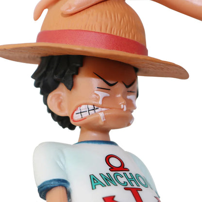 18cm One Piece Anime Figure Four Emperors Shanks Straw Hat Luffy Action Figure One Piece Sabo Ace Sanji Roronoa Zoro Figurine