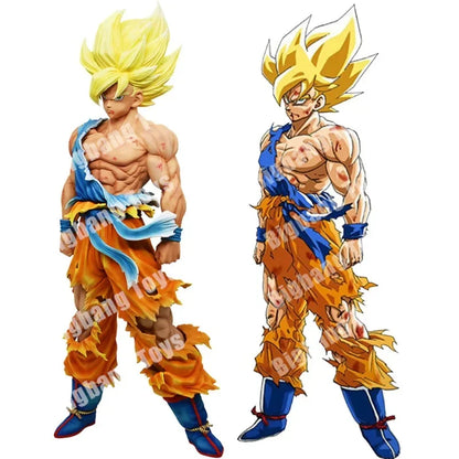 28cm Dragon Ball Z Figure Goku Anime Figures First Super Saiyan Gk Blood coating Gokou PVC Model Toys Doll Collectible Gifts