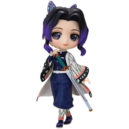 15cm Anime Demon Slayer Figure Doll Toy Nezuko Tanjirou Zenitsu Inosuke Kyoujurou Shinobu Giyuu Qposket Model Toy Kids Xmas Gift