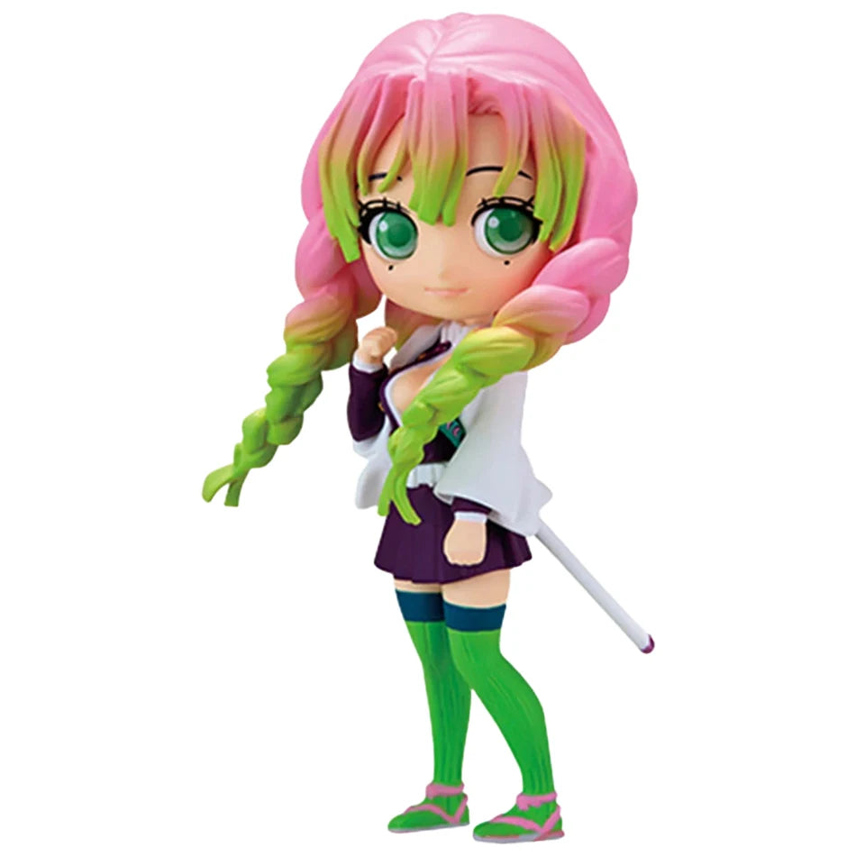 15cm Anime Demon Slayer Figure Doll Toy Nezuko Tanjirou Zenitsu Inosuke Kyoujurou Shinobu Giyuu Qposket Model Toy Kids Xmas Gift