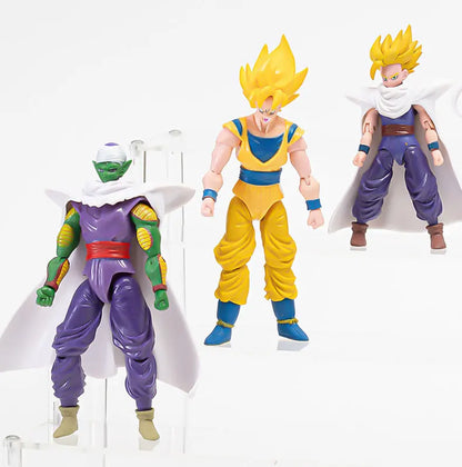 12-18CM Anime Dragon Ball Z Super Saiyan Son Goku Broly Vegeta Anime Action Figure Model Gifts Collectible Figurines for Kids