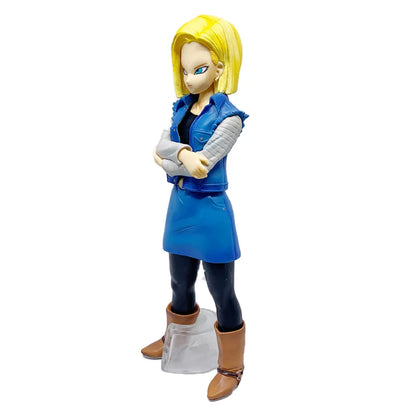 New 24CM Anime Dragon Ball Z Android 17 18 Figure Android 18 PVC Action Figures Collection Model Toys for Children Christmas
